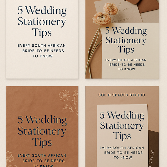 ✨ 5 Wedding Stationery Tips Every South African Bride-to-Be Needs to Know